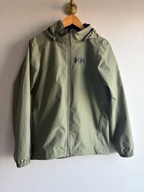 Helly Hansen Lime Hooded Rain Jacket